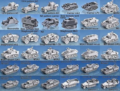 3 Pack Iran Tanks and Vehicles 1/30 WWII Wargames Tabletop Games - 第 4/24 張圖片