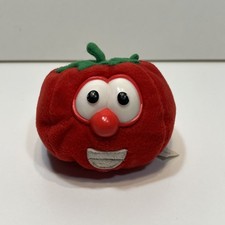 Vintage 1998 Veggies Tales Bob The Tomato Plush And Bean Bag Toy Big Idea