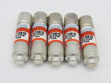Ferraz Shawmut ATDR10 10A Class CC Time Delay Fuses Lot of 5