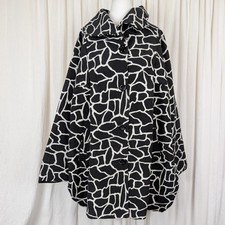 Bella Blue Cocoon Swing Coat Jacket Abstract Size L/XL 18-20 Lagenlook
