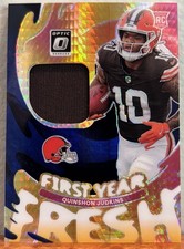 Panini 2025 Donruss Optic FirstYear Fresh Prizm Quinshon Judkins Patch #FYFBHQJS