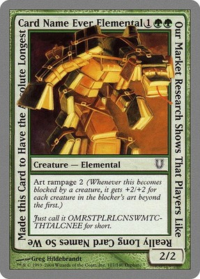 Our Market Research Shows That Players Like Really Long Card Names So We Made th