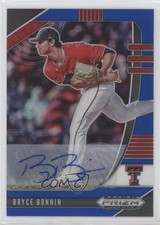 2020 Panini Prizm Draft Picks Blue 5/60 Bryce Bonnin #PDP84 Auto 01wi