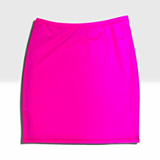 SHEIN Pink Solid Mini Skirt Womens XS Regular Pull On Short Length
