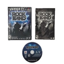 Rockband Sony PlayStation 2 PS2 2007 Game Complete In Box With Manual