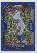 2021 Panini Prizm Tier II Blue Donut Circle Prizm 82/199 Javier Baez #107 2c6