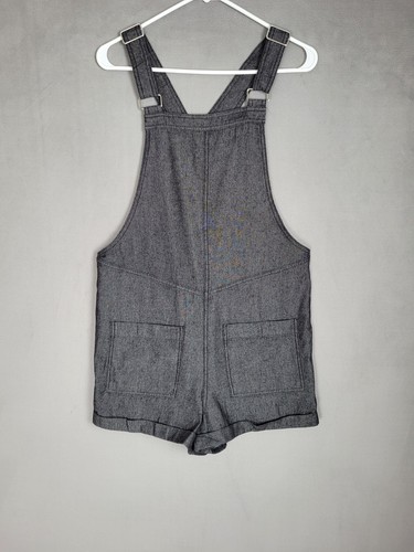 LOLOCCI Overall Shorts für Damen Sommer Strampler Denim Overall Taschen Small - Bild 3 von 10