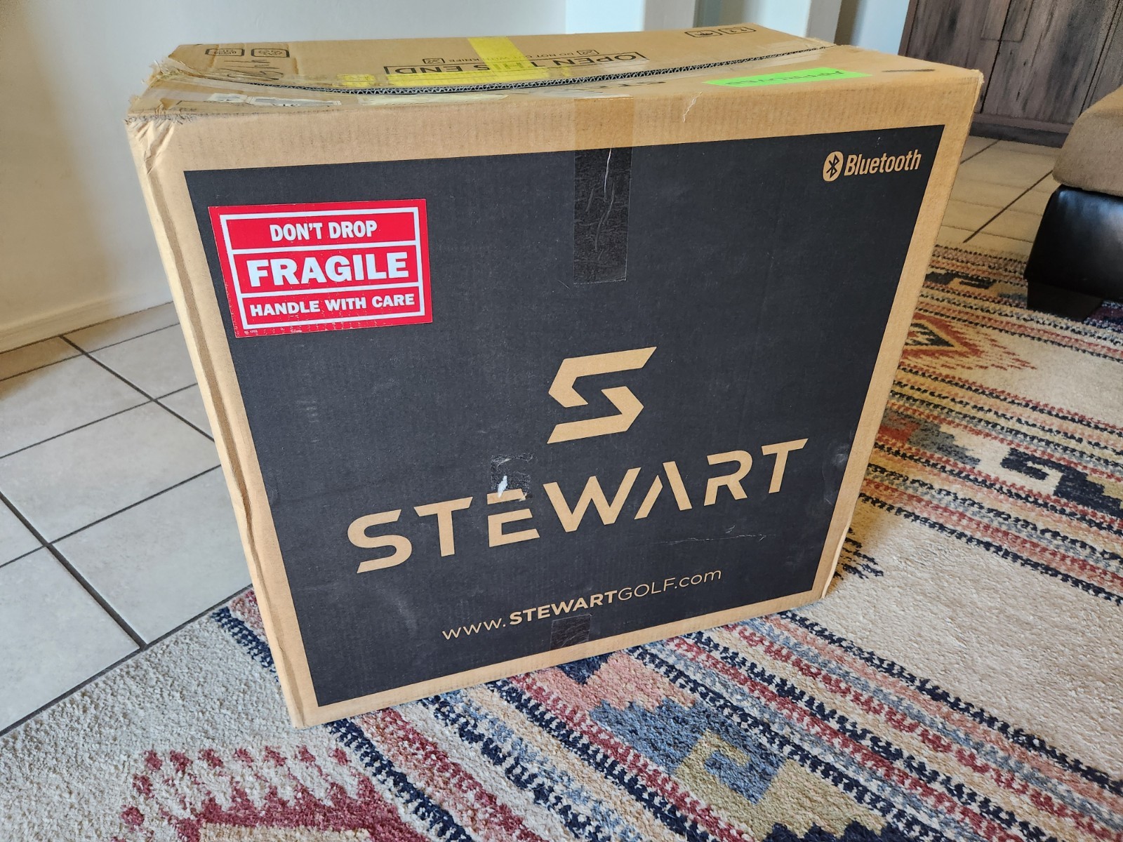 Stewart Golf Vertx Remote Control Electric Push Cart with Extended Range Battery