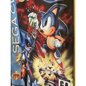 Sonic CD 5ft Flag Sega CD 1993 Banner Poster The Hedgehog Knuckles