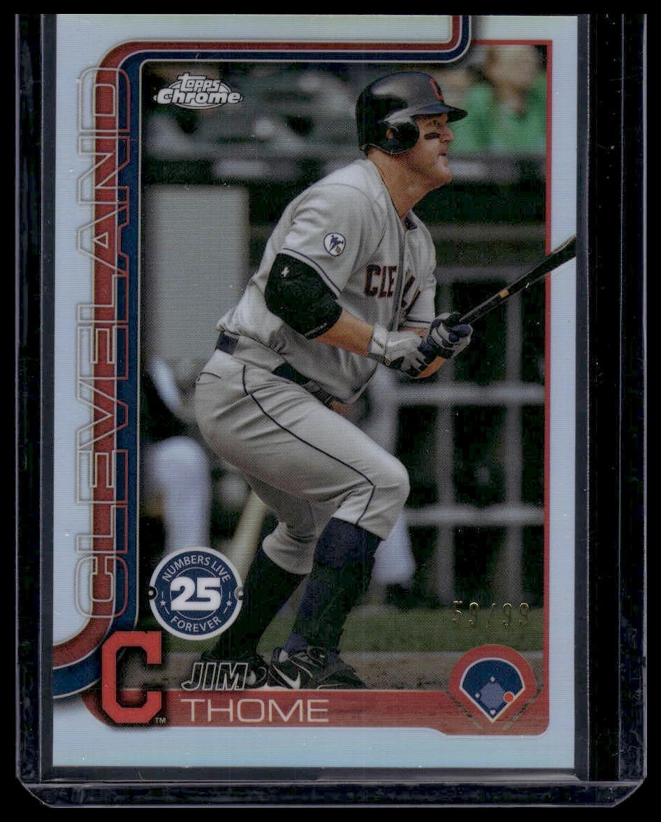 2025 Topps Chrome - Numbers Live Forever #NLF-3 Jim Thome /99