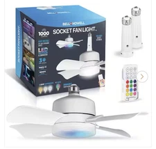 bell howell RGB socket fan ceiling light