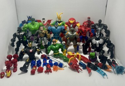 Hasbro Star Wars & Marvel Hero Mashers Lot 15 + Accessories & Extra Parts!