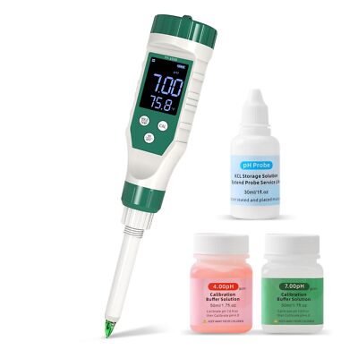 Digital pH Meter for Food, Food pH Tester with High Accuracy pH Probe for Sou...