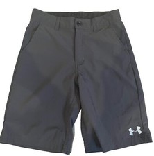 Under Armour Boys Active Golf Chino Dress Shorts Charcoal Gray Size 10