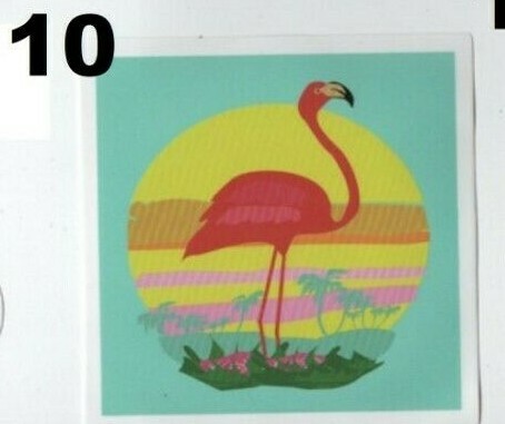 FLAMINGO Sticker: 50+ styles BIRDS pink SCRAPBOOK Collectible TROPICAL beautiful - Picture 37 of 76