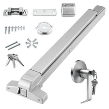 Push Bar Door Locks Stainless Steel Panic Bars for Exit Doors with Lever