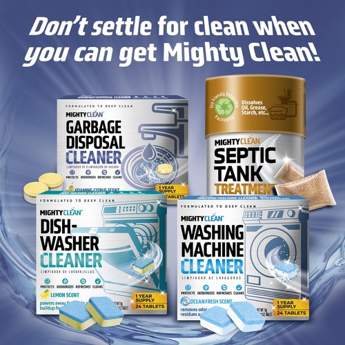 24 Pack Lemon Garbage Disposal Cleaner Tablets Sink Deodorizer Year Supply - Picture 7 of 8