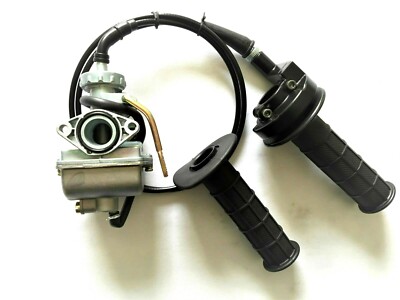 Carburetor & Twist Handle Bar & Throttle Cable For Honda CRF75R 1975-1978