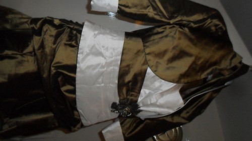 LINEA RAFFAELLI 3PCE MOTHER OF THE BRIDE SKIRT SUIT SIZE UK 12 GOLD AND CREAM - Picture 2 of 11