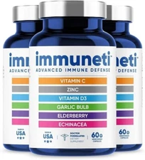 Immuneti Nutrition Inc Advanced Immune Defense Capsule - 60 Count 3PACK