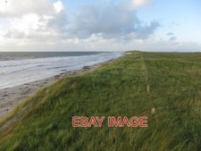 PHOTO  BURIED FENCE THE DUNES HAVE GROWN UPWARDS AND NEARLY SWALLOWED THIS FENCE