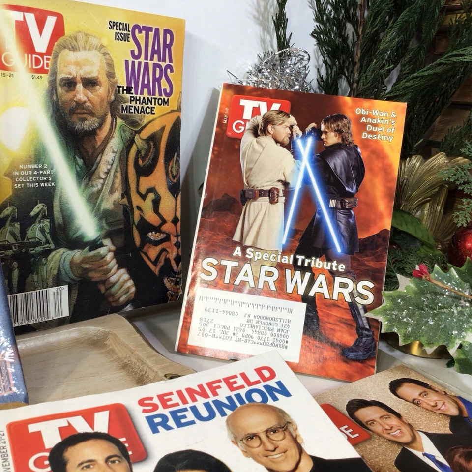 Vintage TV Guides ~1980’s~90’s~2000’s ~ Lot Of 8~ Star Wars~Sopranos~Seinfeld~ - Image 4 of 4