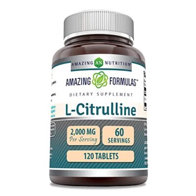 Amazing Formulas L Citrulline 2000mg 120 Tablets Gluten Free Non GMO USA Made