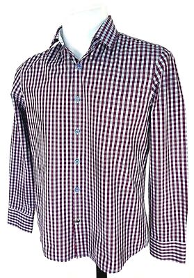 ENGLISH WASH Herren lila L/S ABENDHEMD HEMD FORMELL - S - Brustumfang 42'' - £79