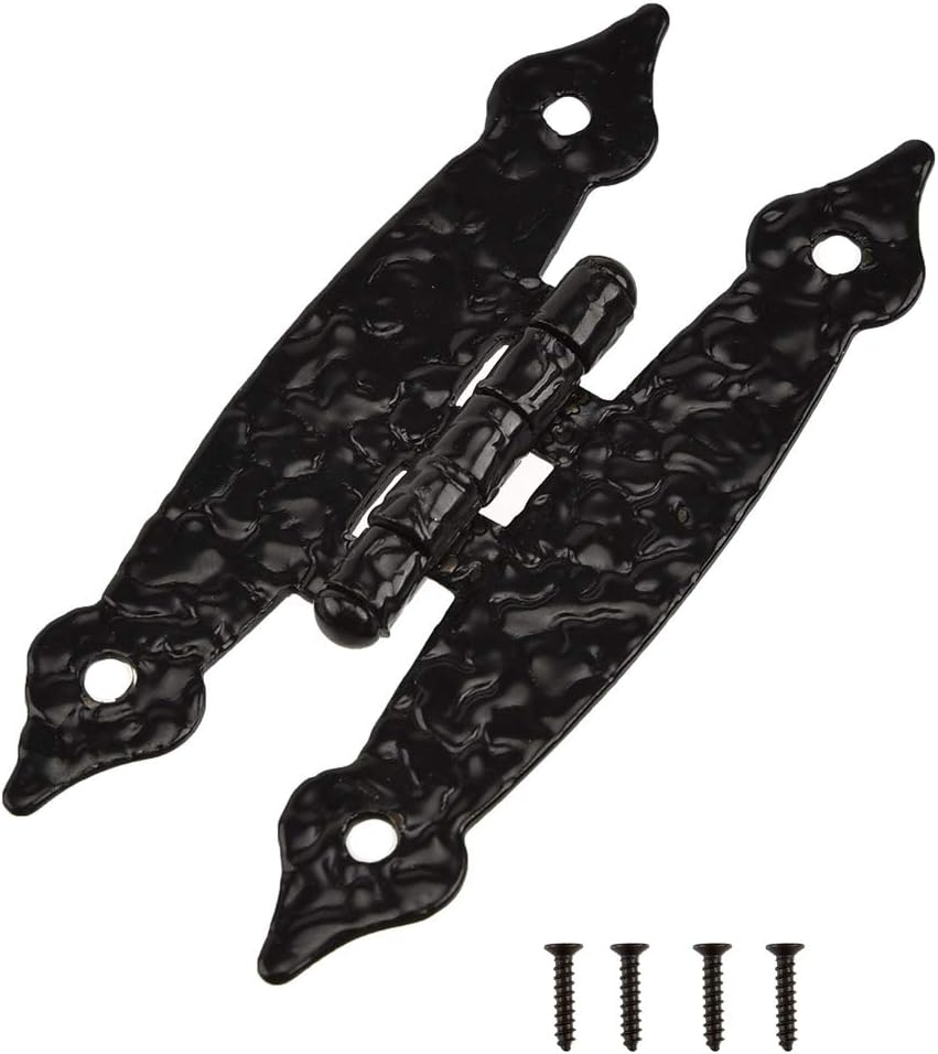 Black Cabinet Hinges Door Hinges Flush Mount Flat Hinges Antique Iron H Cabinet