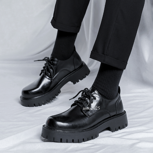Patent Leather Mens Dress Shoe With Heel Men Leather Oxfords Male Shoes  Loafers Mens Square Toe Formal Dress Shoes