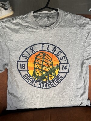 Kingda Ka Six Flags Great Adventure T-Shirt Crinkly Edition HOLY
