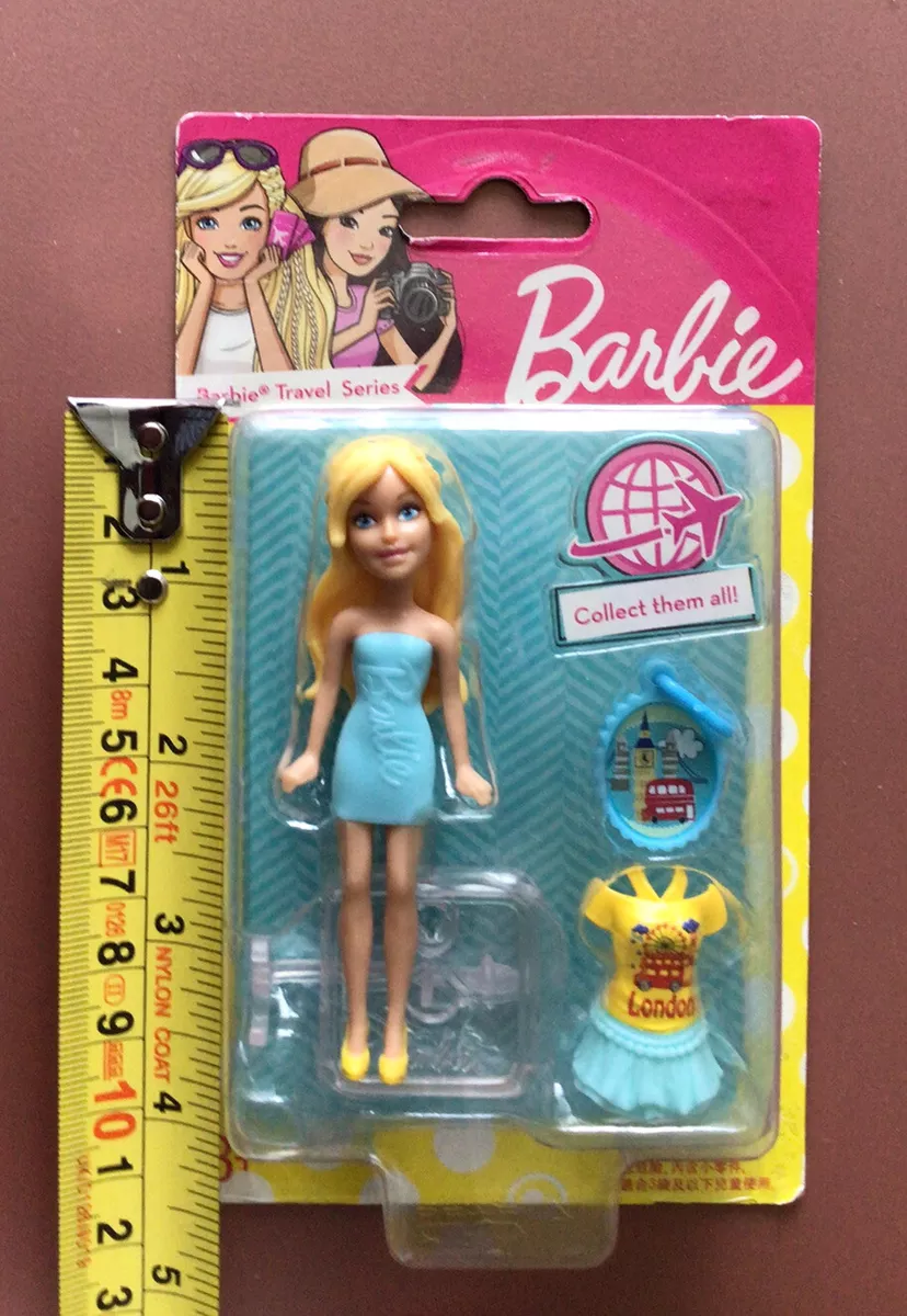 Barbie 2 Dresses Travel Series LONDON Doll New Kids Play Doll Set