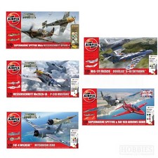 Airfix 2x 1/72 Planes Spitfire Red Arrows Mustang F35 Avro Lancaster Model Kits