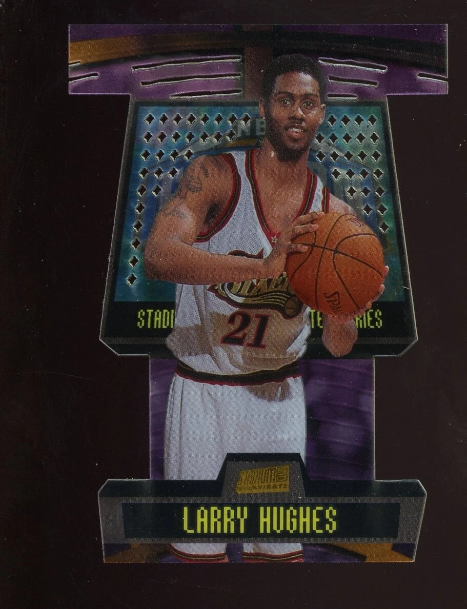 1998-99 STADIUM CLUB LARRY HUGHES TRIUMVIRATE #T16B RC LUMINOUS