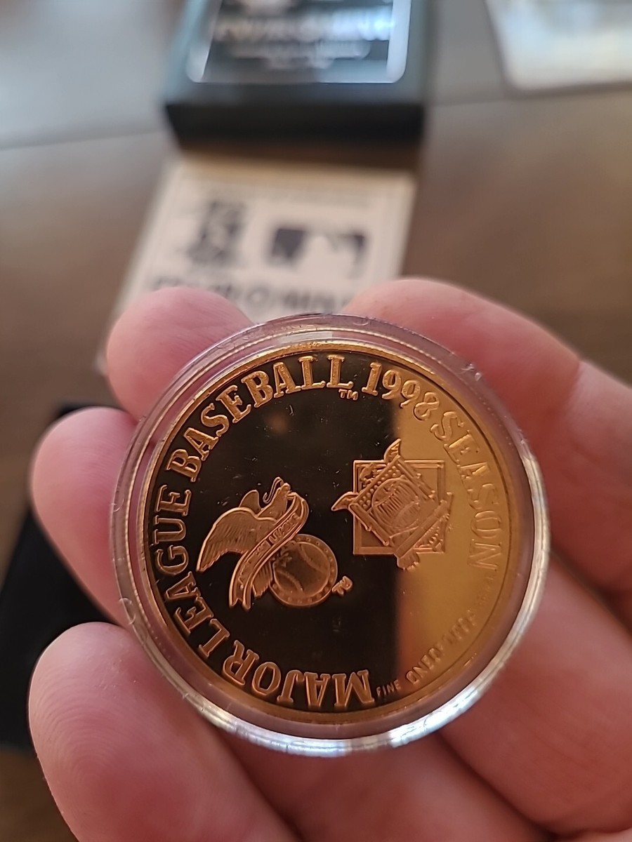 1998 Enviro Mint Cal Ripken Jr Commemorative Gold Coin In Box