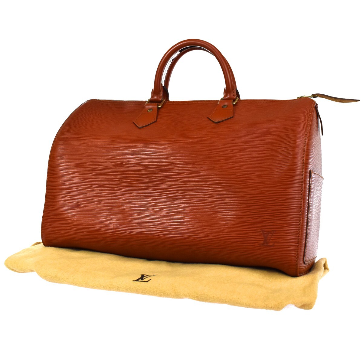 LOUIS VUITTON LV Speedy 35 Travel Hand Bag Epi Leather Brown LOUIS VUITTON LV Speedy 35 Travel Hand Bag Epi Leather Brown