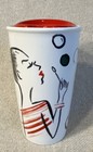 Starbucks Bubbles Girl Ceramic Tumbler Travel Mug 12oz Double Walled Cup 2015