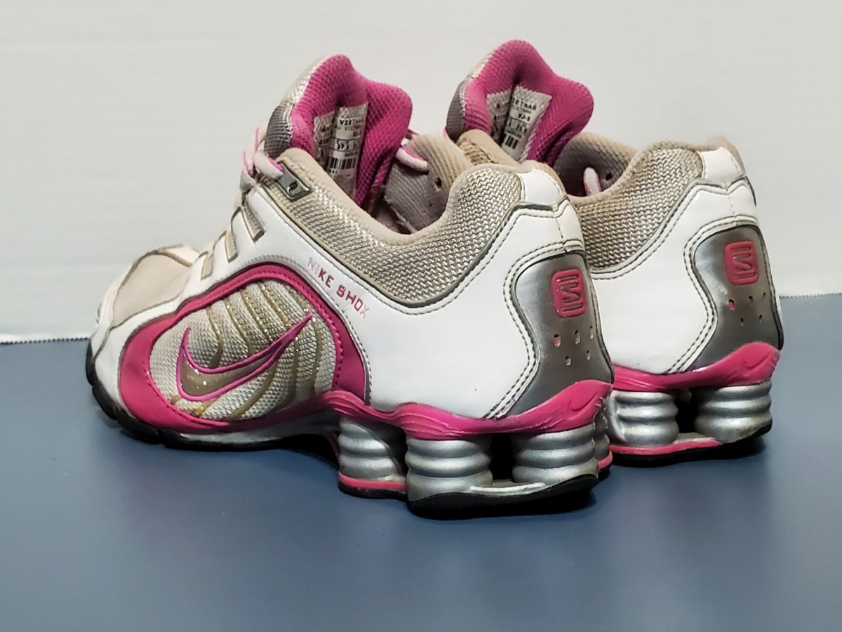 Women's Nike Shox Navina Run Shoes White/Pink/Silver 6.5 US / 37.5