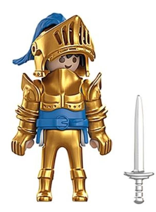 Figurine Playmobil Chevalier Tour Jaune - Knight Rare, Occasion, Collection