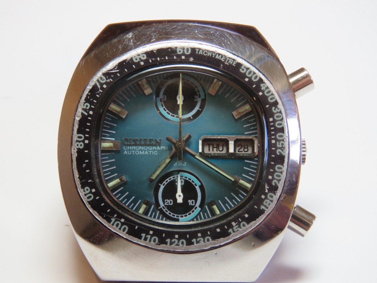 Citizen Automatic Chronograph Watch, Blue Dial, 67-9054 | eBay