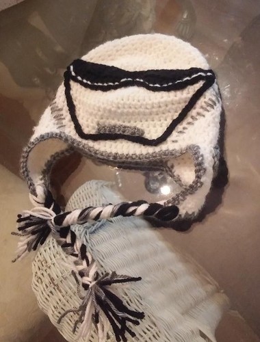 Storm Trooper crocheted childs hat handmade Star Wars - Picture 2 of 6