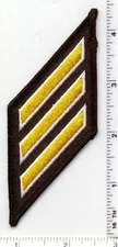 Multi-Use Agency Longevity Triple Gold Patch (Hash Mark) 15 - 19 Years/Service