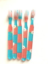5 New FUN and Colorful Vintage Toothbrushes