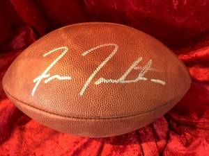 fran tarkenton autographed football