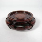 SMALL DISPLAY STAND UNDER DOOR VASE BASE CHINESE SCULPTURE WOOD VINTAGE