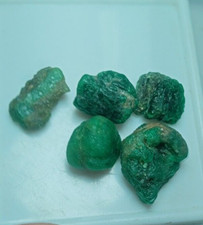 5 Pcs Emerald Rough Lot, Emerald Rough For Jewellery, Emerald May Birthstone.