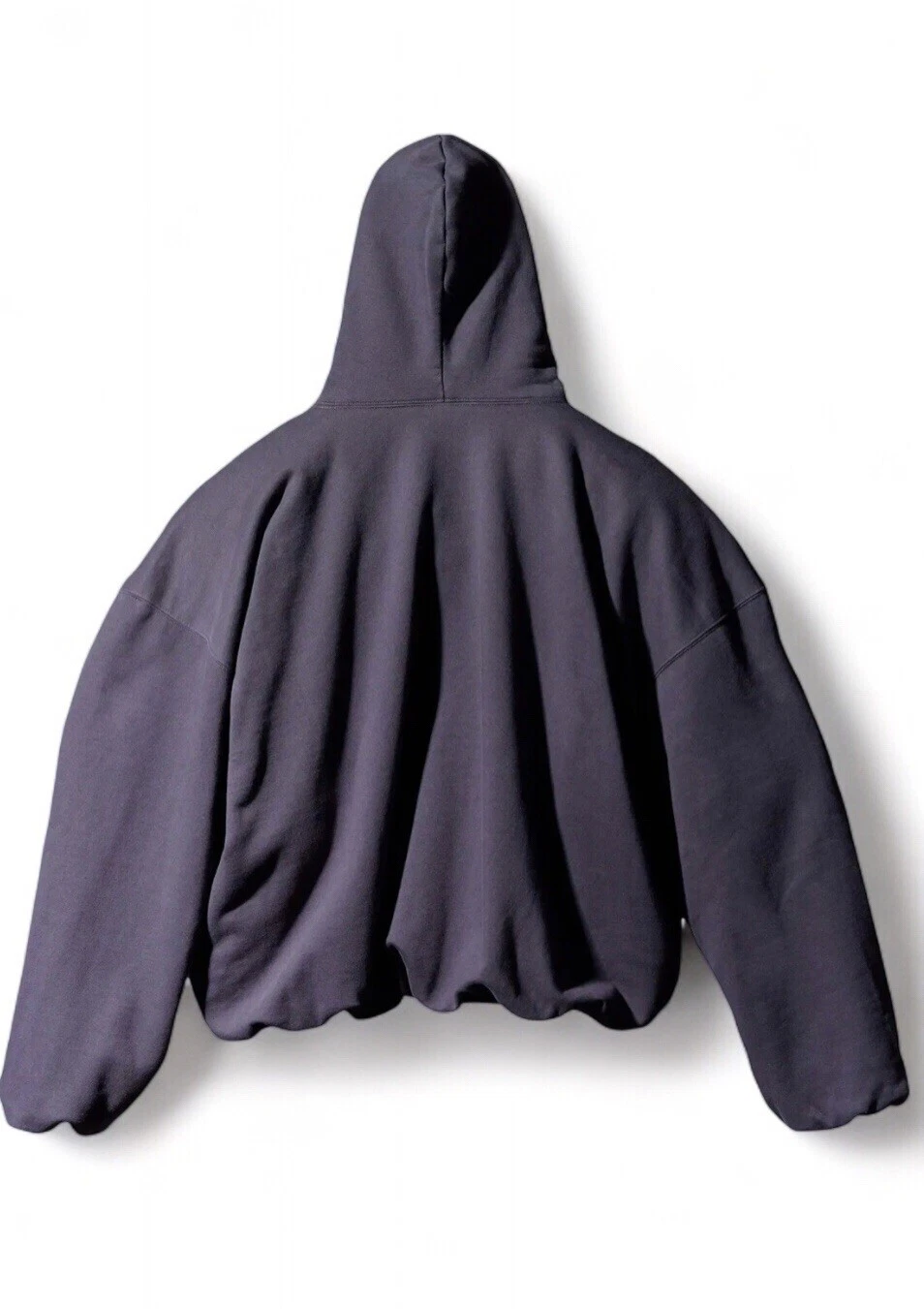 *NUOVO* Felpa con Cappuccio Yeezy GAP Balenciaga Logo Nera Taglia L Doppio Strato YZY