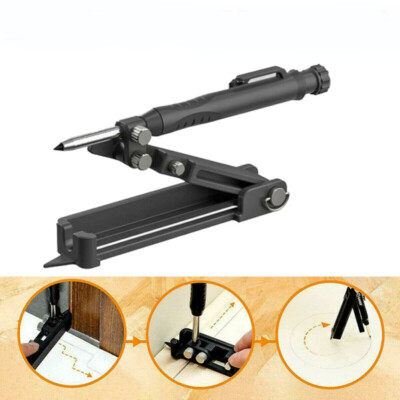 Profile Scribing Tool Precise Ruler Woodworking Measuring Gauge Multi-function