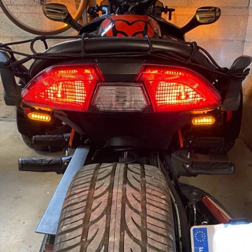 Motorcycle Sequential Turn Signals Flowing Handlebar Light For Suzuki DRZ400SM - Picture 8 of 12