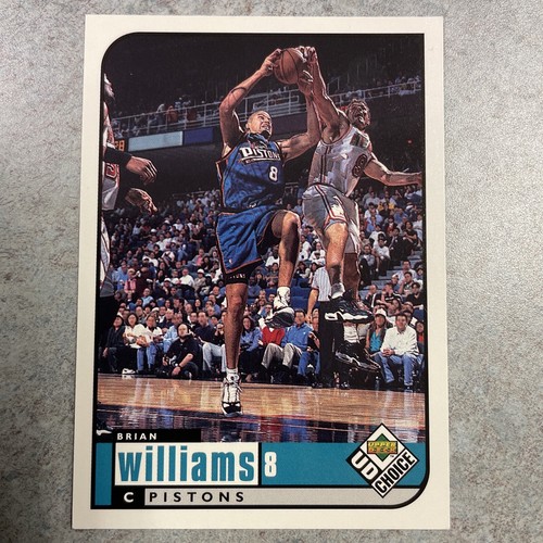 Brian Williams 1998 Upper Deck Basketball Card - Detroit Pistons